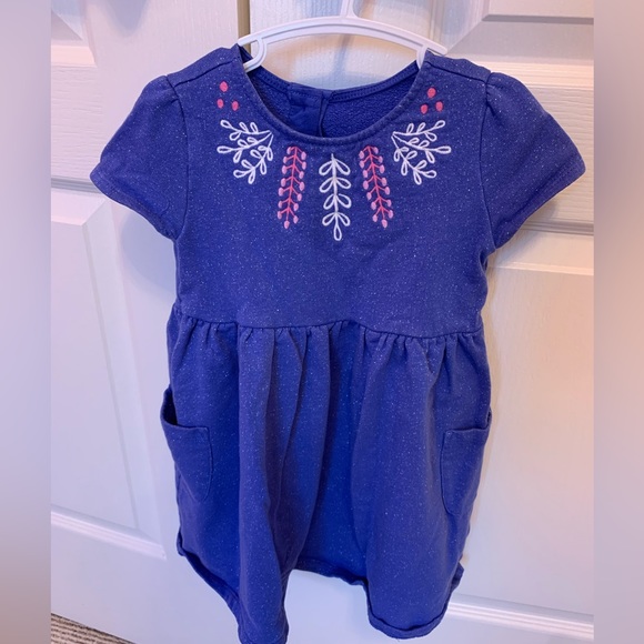 Gymboree blue sparkly girl dress 4T - Picture 1 of 3